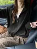 Chaqueta Cardigan con Doble Cremallera Cepillado Estilo Indiferente para Mujer Primavera/Otoño Sudadera con Capucha y Cordón Estilo Perezoso Top con Caída Adelgazante