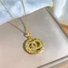 Conjunto de Moda Transfronterizo Incrustado con Circonita Collar y Pendientes Conjunto de Dos Piezas Trébol de Cuatro Hojas Completamente Diamantado Versátil Joyería de Lujo Ligero