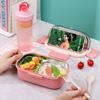 Caja de almuerzo aislada de acero inoxidable 304 para trabajadores de oficina estudiantes de secundaria escuela primaria compartimento especial caja de almuerzo calentamiento en microondas