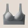 Sutiã Costas Nuas com Bojo Fixo Sem Aro, Top Esportivo Push-Up à Prova de Impacto para Yoga Feminino, Temporada de Primavera, Direto da Fábrica
