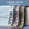 Roupa íntima masculina de algodão puro, cueca boxer respirável para meninos, shorts boxer de cintura média para jovens, shorts de primavera e outono para homens