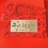 Sobre de Dinero de Oro Puro 999 del Año de la Oveja para Riqueza y Prosperidad, Regalo para Eventos Temáticos del Zodiaco, Venta al por Mayor de Regalos Pequeños