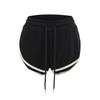 Estilo Americano Retro Costura Doble Color Ropa Exterior Pantalones Cortos Deportivos Mujer Sencillo Deportes Yoga Fitness Casual Hogar Pantalones Cortos Ajustados