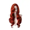 Amazon Europa y América Comercio Exterior Ariel Princesa Sirena Peluca Roja Cabello Largo Rizado de Mujer Animación cos Peluca Set