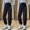 Pantalones casuales de maternidad para primavera y otoño, corte holgado, sin opresión alrededor del vientre, de cintura alta, de soporte y adecuados para el ejercicio, con puños elásticos