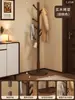 Cabideiro de Chão em Madeira Maciça para Quarto, Uso Doméstico, Cabideiro Simples de Chão, Cabide para Roupas e Bolsas Indoor