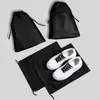 Saco Fosco Preto Saco com Cordão Saco Elástico Plástico Opaco CPE Embalagem para Roupas Armazenamento de Viagem