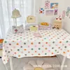 Tejido Liso de Mezcla de Poliéster Reciclado y Lino con Estampado de Puntos de Colores y Triple Recubrimiento Impermeable Delantal, Mantel, Cojín, Mantel de Textil para el Hogar