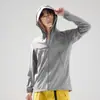 Roupas de Nylon de Alta Qualidade com Resfriamento de Gelo e Proteção Solar para Mulheres, Jaqueta com Capuz Estilo Casal com Proteção UV, Roupas de Proteção Solar para Homens com Logotipo Personalizado