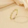 Anel Aberto Feminino Europeu e Americano Transfronteiriço Banhado a Cobre 18K/White K para DIY com Micro-Zircônias Moda Acessível Luxo High-End Fileira de Zircônias