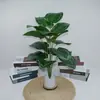 Plantas Verdes Simuladas Série de Alto Valor de Cor Decorações de Plantas Verdes Sala de Estar Mesa Planta em Vaso Enfeites Criativos Casa