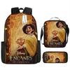 2021 Nueva Mochila Escolar Mágica Full House para Estudiantes Mochila de Poliéster Mochila Creativa Cómoda Bolso Estampado Estuche para Lápices