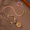 Corda de Pingente Estilo Xizang Pequena Fresca Tangkazaki Carneiro Colar Passado Vida Corda Pendente de Pescoço Estilo Étnico Retro