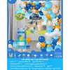 Traje de Globos de Cumpleaños para Niños en Español 12345-años Escena de Fiesta Conjunto de Suministros Decorativos para Niños y Niñas