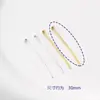 Frete Grátis Contas de Posicionamento Acessórios para Joias DIY Clipe de Metal Prateado Fivela Fixa Plana Pulseira Artesanal Colar Espaçador de Acabamento