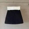 Saia de Lã Minimalista Leve e Sofisticada para Mulheres, Moda Estilo Coreano Saia Curta de Cintura Alta em Linha A, Saia Curta Versátil, Saia Bodycon Elegante