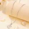 Collar 2026 Verano Nuevo Estilo Gargantilla de Diamantes Brillantes de Gama Alta Cadena para Clavícula de Lujo Ligero Diseño de Nicho Versátil Venta al por Mayor
