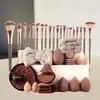 Comercio Electrónico Transfronterizo Más Vendido Set de Brochas de Maquillaje Rosa 20 Piezas/25 Piezas Brocha para Base de Maquillaje Herramientas de Maquillaje para Bloggers de Belleza Brochas