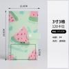 Álbum de Tarjetas de 3 Pulgadas con 3 Compartimentos y Páginas Transparentes, Organizador de Tarjetas Adhesivo con Estampado Lindo, Disponible en Varios Colores