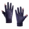 Luvas de camurça quentes para outono e inverno, à prova de vento e frio, ideais para ciclismo ao ar livre, antiderrapantes e com forro de veludo espesso, compatíveis com telas sensíveis ao toque. Perfeitas para viagens internacionais.