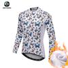 XINTOWN ropa de ciclismo de otoño e invierno top largo ropa de ciclismo cálida top de manga larga para mujer top de ciclismo con forro polar