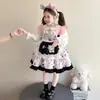 Vestido de Princesa Lolita para Niña Primavera Otoño 2026 Nuevo Dibujo Animado Lolita Niña Pequeña Elegante Vestido para Fiesta de Cumpleaños