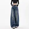 Jeans Retro Americanos de Pierna Ancha para Mujer 2026 Tendencia Nuevo Estilo Pierna Recta Pantalones Sueltos Muy Buen Ajuste