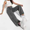 Jeans versátiles de calle de verano 2026 transfronterizos para mujer, pantalones largos holgados de moda estilo americano, en stock y de moda