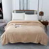 Manta Nueva de Tafetán Color Sólido con Forro de Coral para Siesta en la Oficina Manta Cálida para Cubrir Manta para Dormitorio de Estudiantes Manta para Aire Acondicionado