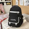 Mochila Estilosa Color Block para Alunos do Ensino Fundamental, Grande Capacidade, Alto Valor Estético, Mochila da Moda para Alunos do Ensino Médio, Bolsa para Laptop