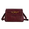 2026 Bolsa Mensageiro de Trama Cruzada Feminina Retro Fashionável Tendência Bolsa de Ombro Único Versátil para o Dia a Dia Bolsa Transversal de Grande Capacidade