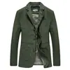 Suministro de Fábrica Traje de Algodón para Hombre Tallas Grandes Primavera y Otoño Chaqueta Casual con Solapa Traje 817 Versátil Simple Casual
