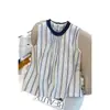 Elegante Top sin Mangas a Rayas con Volantes para Mujer, Verano 2026, Blusa Chic Única y Súper Elegante