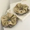 Scrunchie Dupla Face Estilo Coreano para Mulheres, Elástico de Coque de Alta Qualidade, Corda de Cabelo Elegante de Celebridade da Internet, Faixa de Cabelo Floral