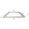 Soporte Angular de Acero Inoxidable Cepillado, Soporte Angular de Hierro de Tres Lados Engrosado, Soporte Triangular Multifuncional, Herrajes para Soporte de Colgar