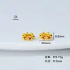 Retenção de cor alta dourado areia flor retrô zircônia espaçador DIY acessórios para joias guirlanda de flor oca pulseira colar atacado