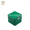 En Stock Color Sólido 120*120*95 Cuadrada Doble Cierre Caja de Hierro Caja de Embalaje para Pastel de Piña Caja de Almacenamiento Sellada Colorida