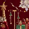 Pendientes de Borla Serie Árbol de Navidad, Exquisitos y de Alta Gama, Infantiles y Festivos, Pendientes de Estilo de Nicho y Único