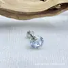 Liga de Titânio Astmf-136 0,8 de Espessura 6,3mm Huazi G23 Titânio Rosca Interna Huazi Brinco Stud Piercing Joia Cabeça