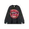 BIGTHING estilo americano calle principal manga corta San Miguel vintage retro labio holgada camiseta moda masculina
