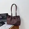 Bolso de Mano Retro Coreano Nuevo 2026 para Mujer, Bolso de Hombro de Gran Capacidad, Bolso Versátil para el Día a Día y para Llevar Debajo del Brazo con Estampado de Alta Gama