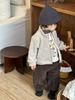 Jaqueta de Outono e Inverno para Bebê 2026 Novo Estilo Coreano Roupas Infantis Conjunto de Moletom Engrossado de Inverno para Meninos