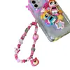 Cadena original para teléfono móvil con cuentas de chica hot de dopamina, colgante de cámara de oso de fresa, colgante ins tuoma Gozi, joyería y2g