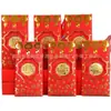 Año de la Oveja Sobre Rojo Saludos de Año Nuevo Souvenir Banco Seguro Regalo Llavero de Lámina de Oro Imitación Llavero Colgante