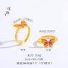 Loja de ouro com ouro antigo novo chinês fumaça chuva sonho borboleta pulseira gradiente borboleta esmalte feminino joias de alta qualidade