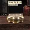 Jarra de Vino Doble Pez Amarillo Puro, Jarra Baifu para el Hogar y Juego de Copas de Vino, Dote de Boda, Ofrendas de Boda, Decoraciones para Muebles