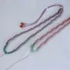 Fornecedor da Fábrica Pingente de Corda Trançada à Mão Corda Cordão Ajustável Pingente DIY Jade Corda de Jade Corda de Colar