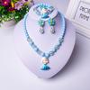 Collar y pulsera de Frozen para niños, traje de princesa Sophie Elsa, pendientes, anillo, regalo para bebé, joyería