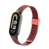 Adequado para Pulseira Xiaomi Mi Band 11 Fivela Milanesa Aço Inoxidável Pulseira Trançada Personalizada para Xiaomi Mi Band 10/9/8
