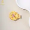 Nuevo Pasador de Flor Redonda Tejida para Niñas, Tela Completa, Accesorio para el Cabello, Suave con el Cabello, Pinza para Flequillo Lateral, Adorno para el Cabello